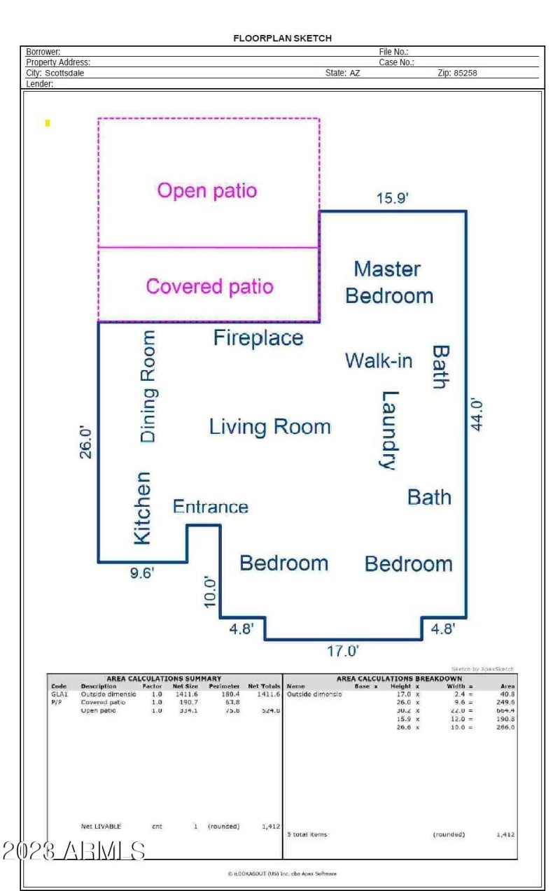 Floorplan Camello Vista
