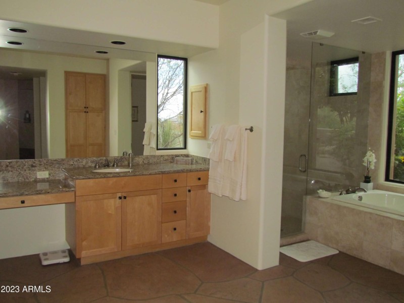 Primary Shower and Tub