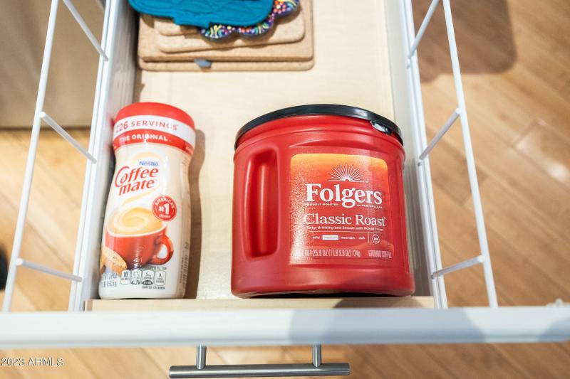 coffee and creamer to start your stay