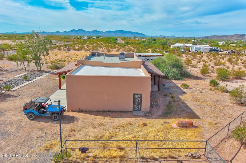 Garage side entrance