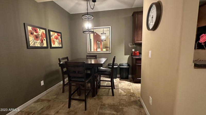 Cozy eating area