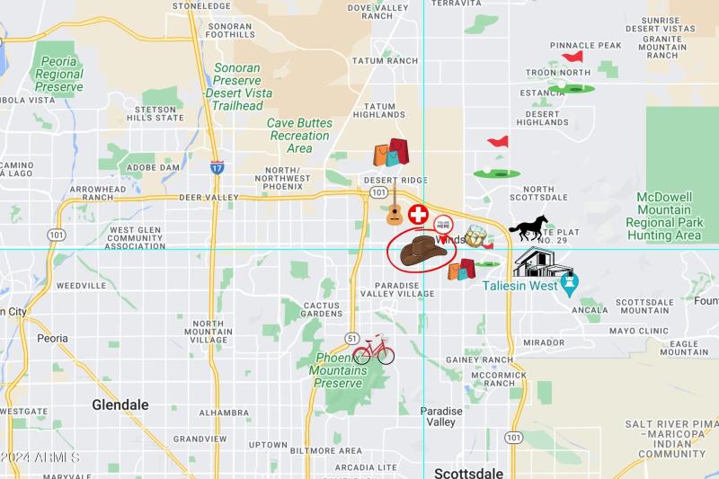 the bourbon copwboy map