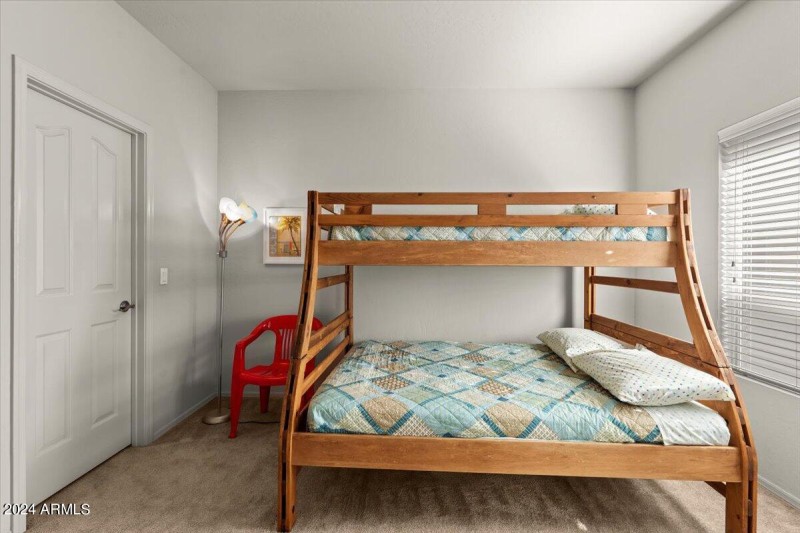 Bedroom 2 with full and twin bunks