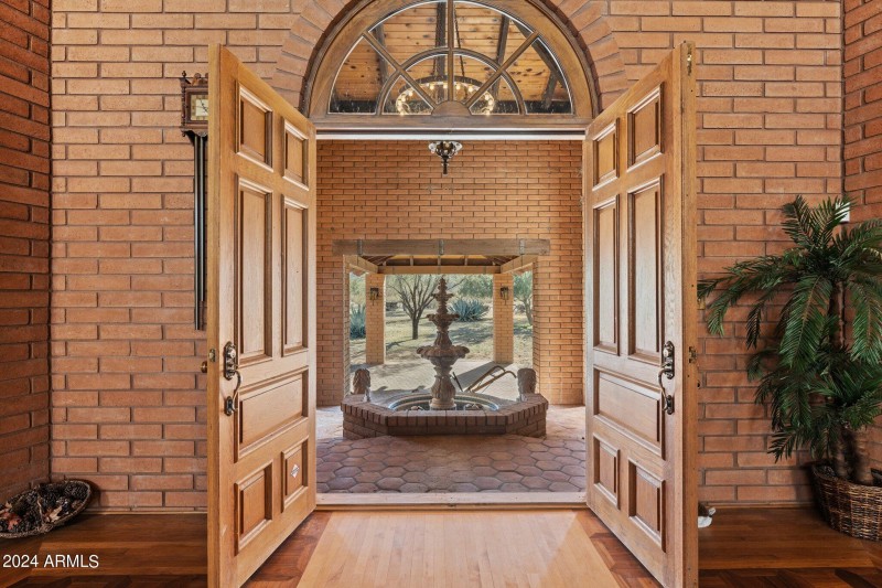 Entrance to Foyer from Porte Cochere