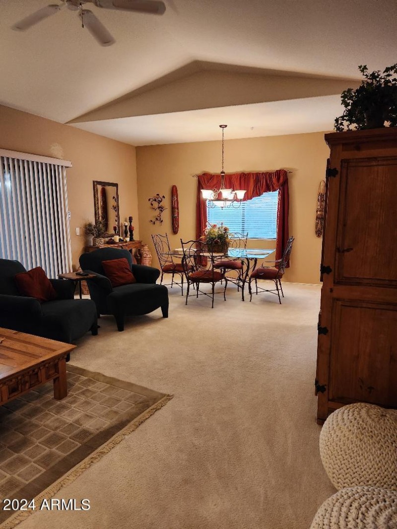 View from inside front entry