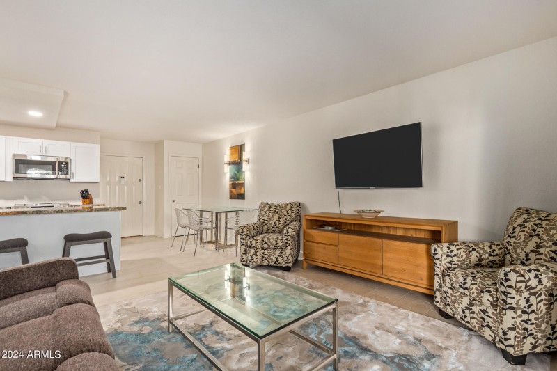 Living Area to Kitchen