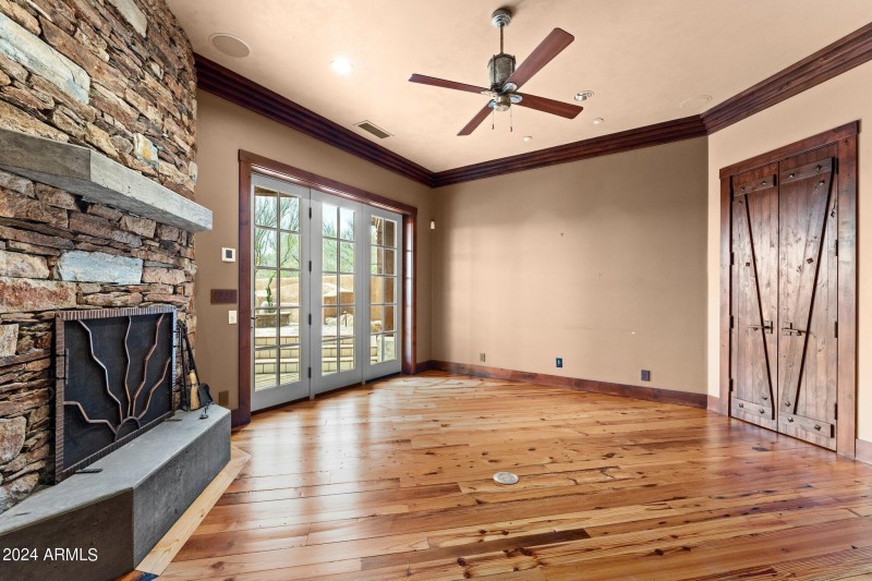 French Doors off of Family Room