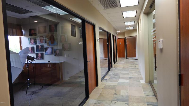 Hallway and private office