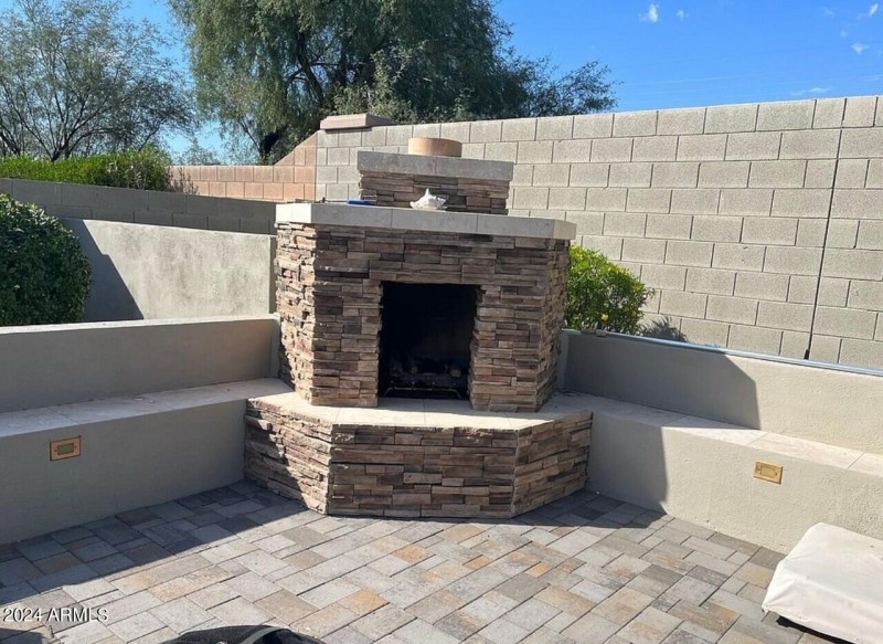 Outside Fireplace