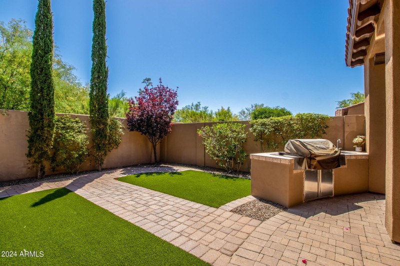 Private Backyard with Turf