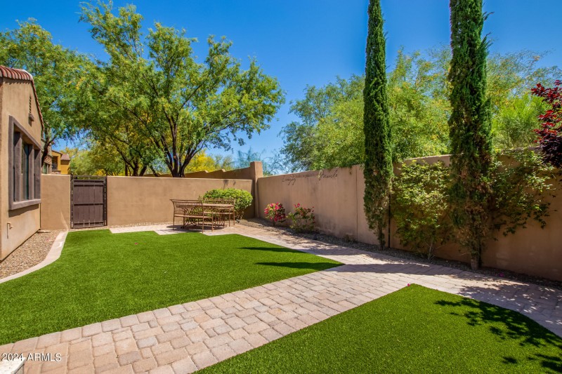 Private Backyard with Turf
