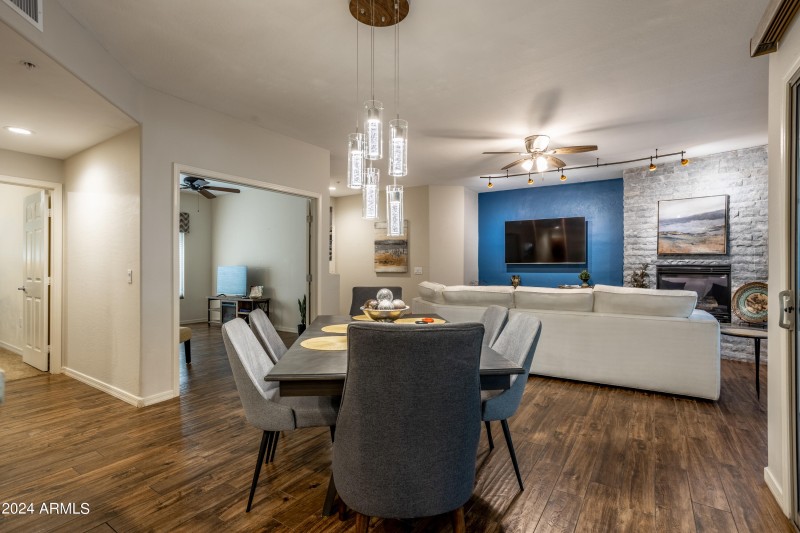 Dining area in great room