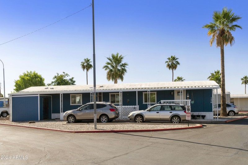 Front view - parking for two cars