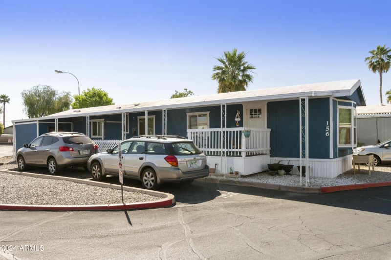 Front view - parking for two cars