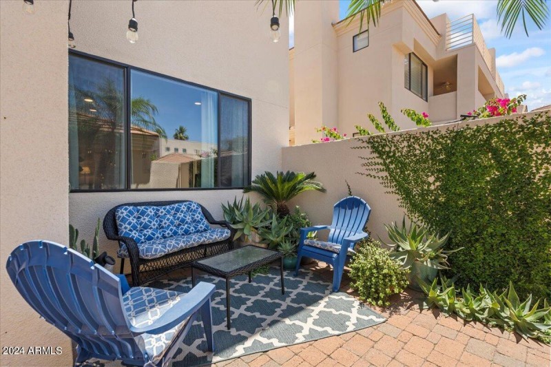 Peaceful Private Patio Seating Area