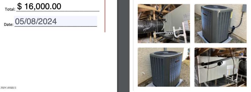 RECEIPT - $16,000 HVAC system