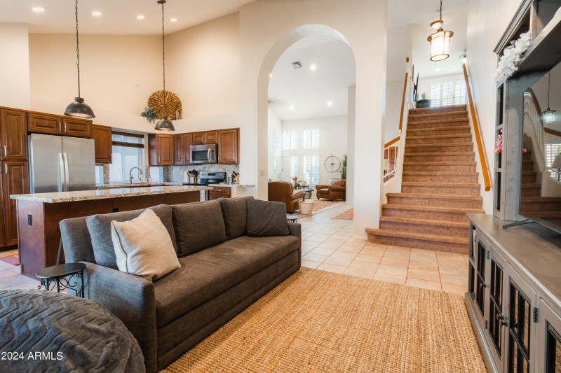 Family room up stairs to loft