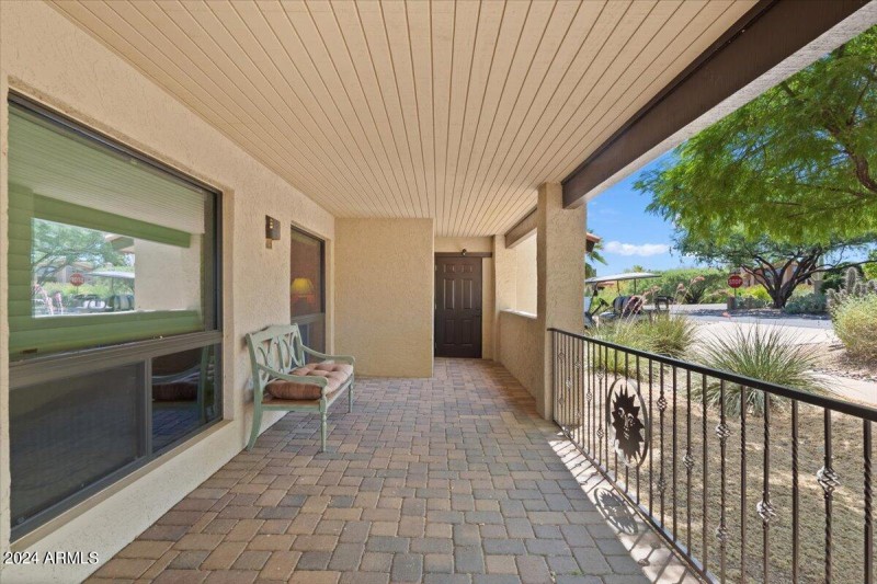 Extedned Front Patio With Garage Access