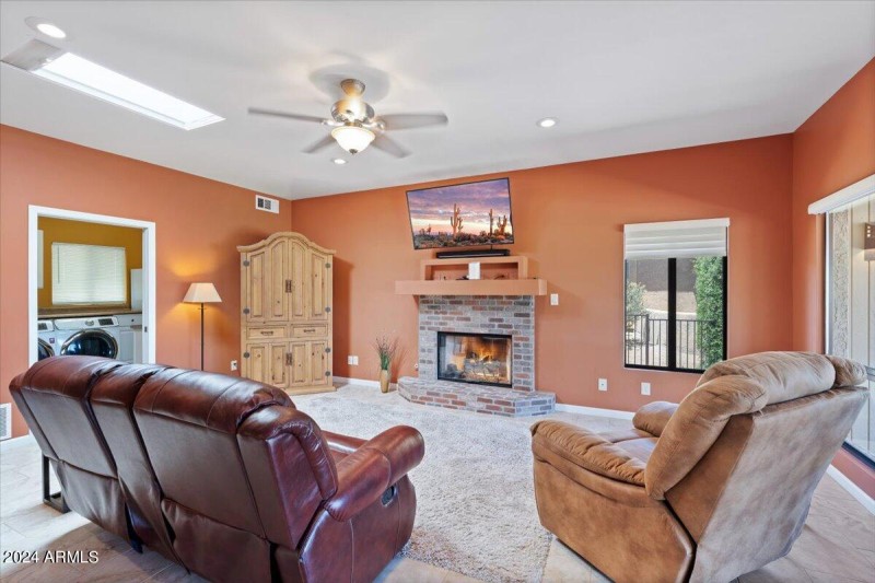 Bonus Family Room With Gas Fireplace