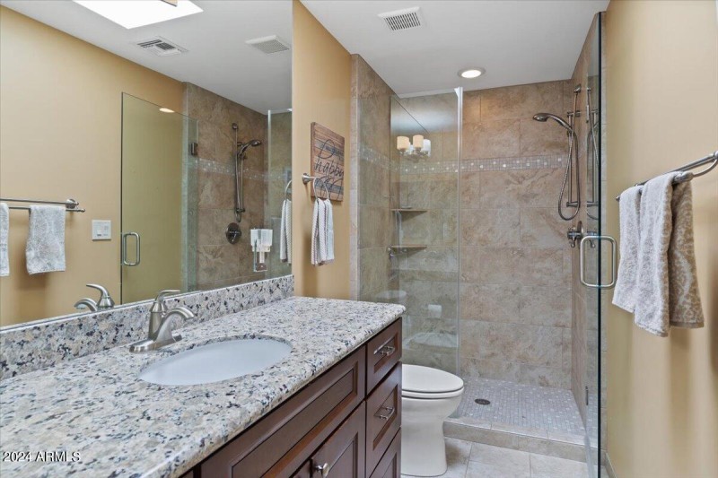 Stunning Hall Bath With Walk-In Shower