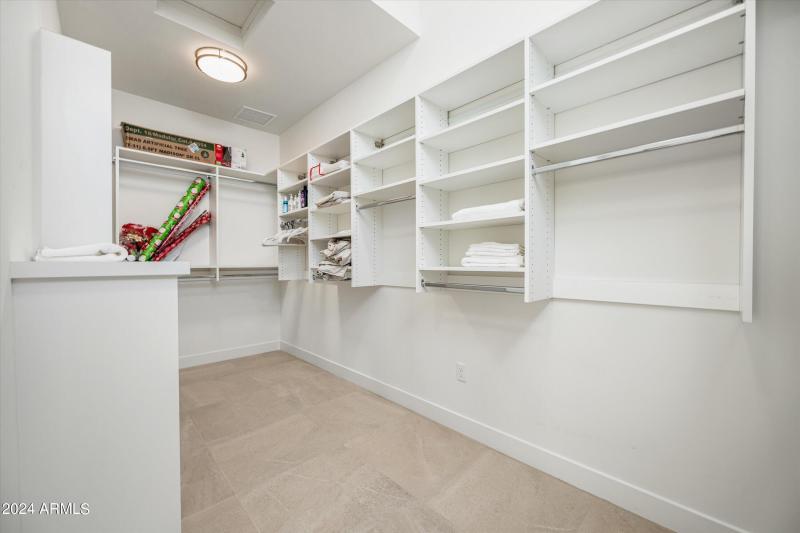 Primary closet