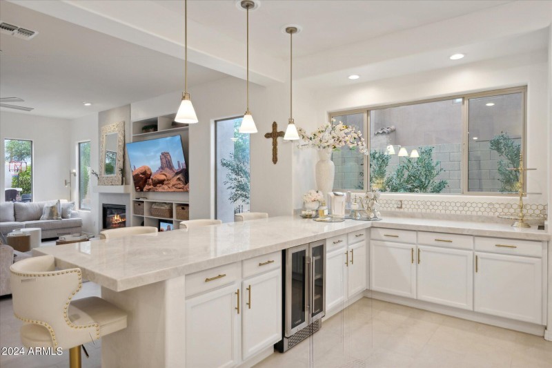 Kitchen w/Wine Cooler