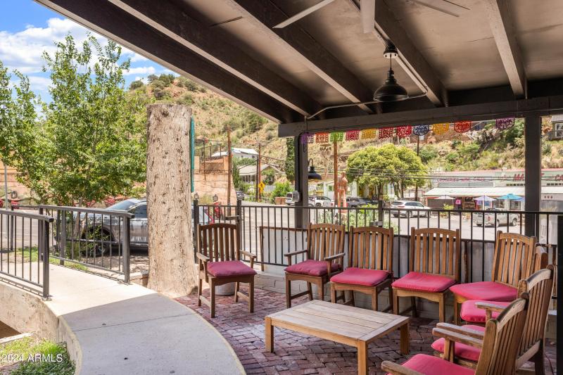 Outdoor seating area