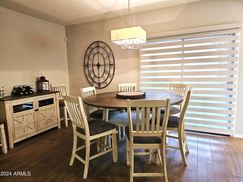 Dining Area with Blind Opened