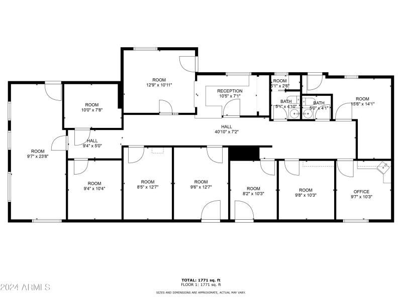 Floor Plan W-Dimmenssions 2101West Betha