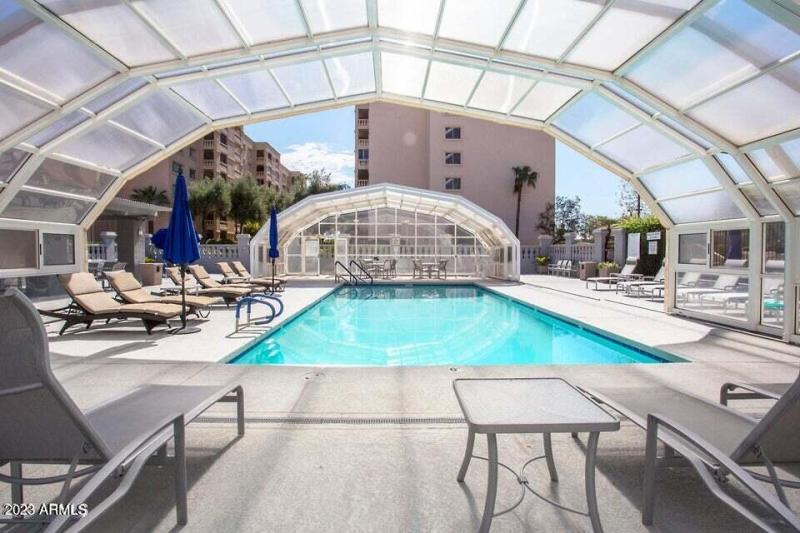 Shadows Covered Pool