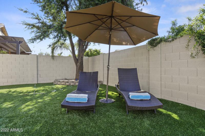 Rear yard lounging!