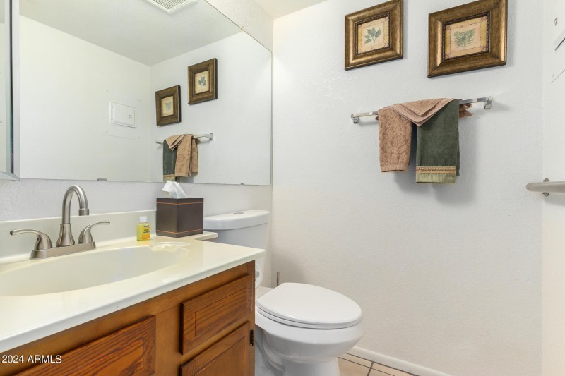 Main floor half bath