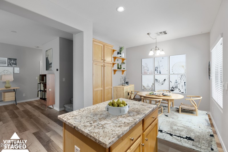 Island Pantry Dining Virtually Staged