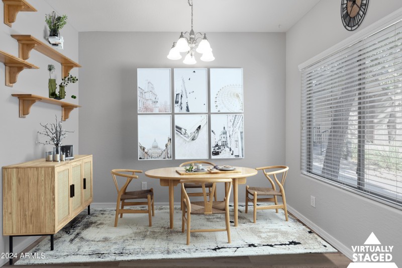 Breakfast Nook Virtually Staged