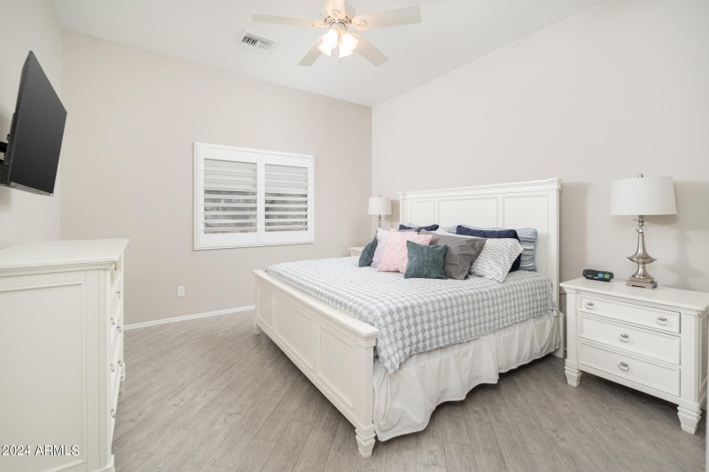 Primary Bedroom w/ King & TV