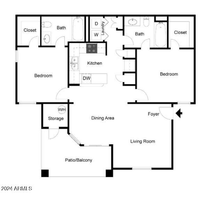2br Floorplan