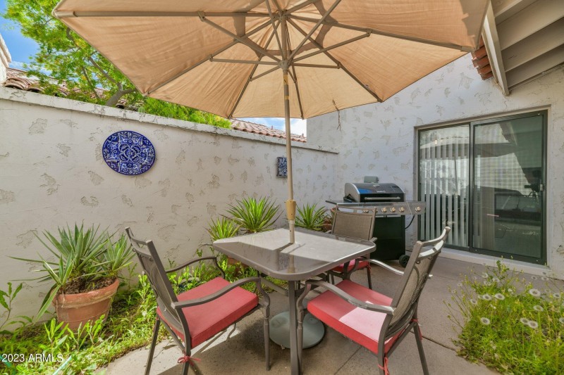 Back Patio w private BBQ