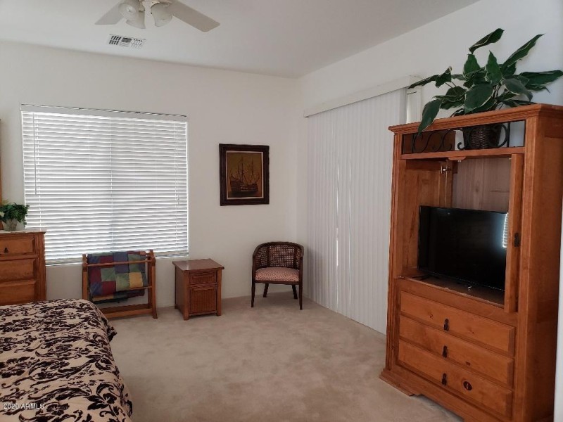 Master Bedroom with Entrance to Patio