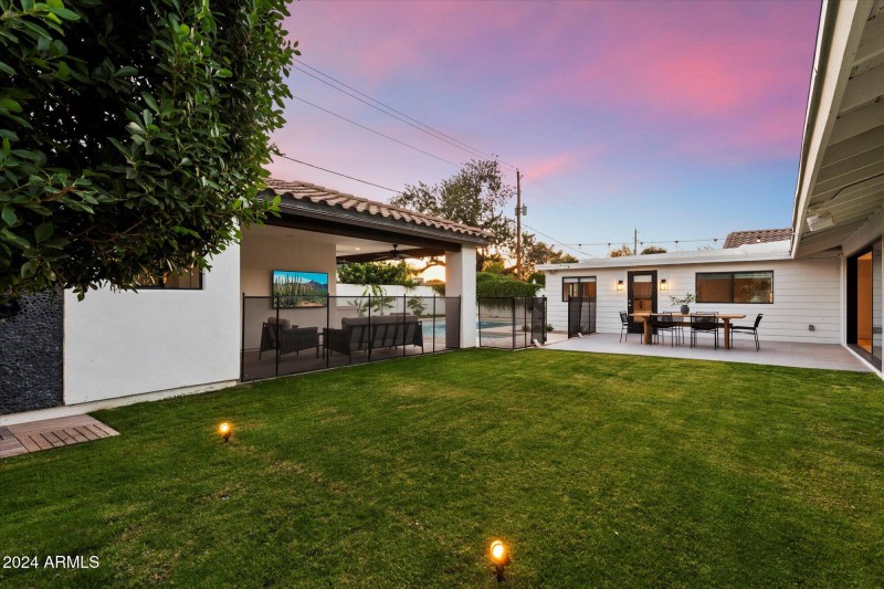 Backyard with Fenced Pool