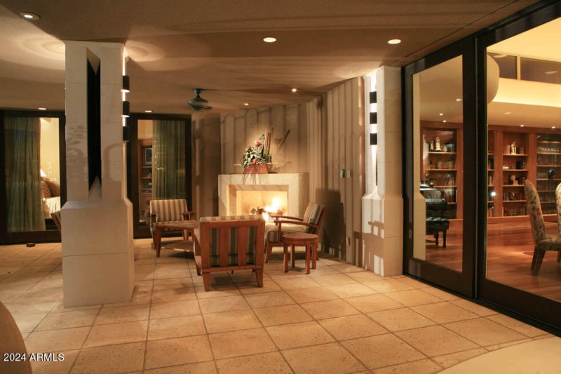 The Patio's Fireplace