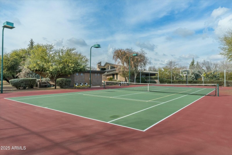 Lighted Tennis Court