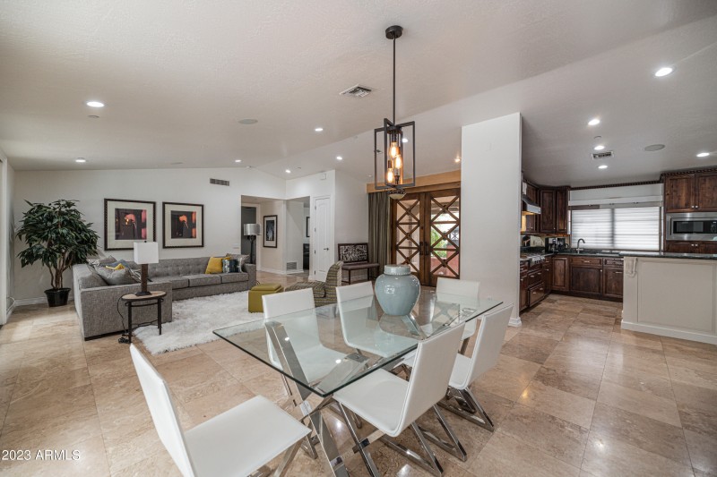 Dining and living oppen to Kitchen