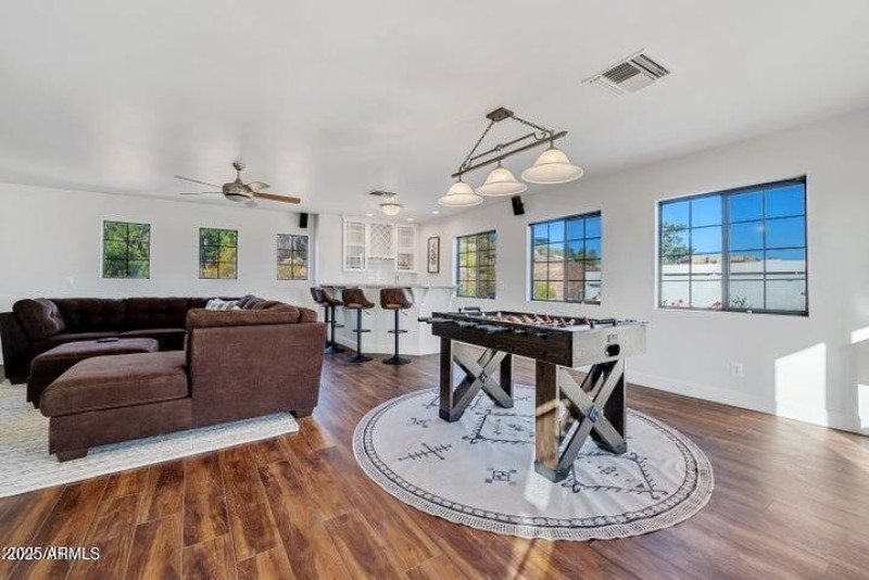 Upstairs flex space...