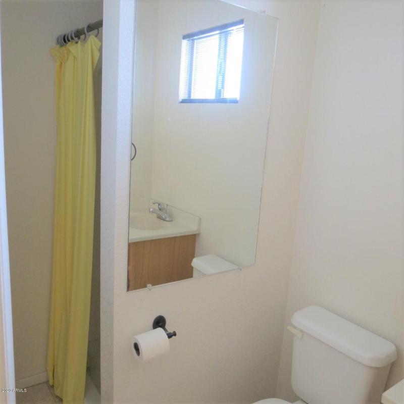 Upatairs bath with shower