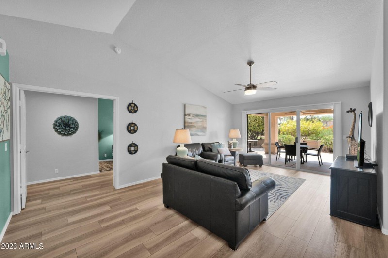 Sliding Doors to Backyard