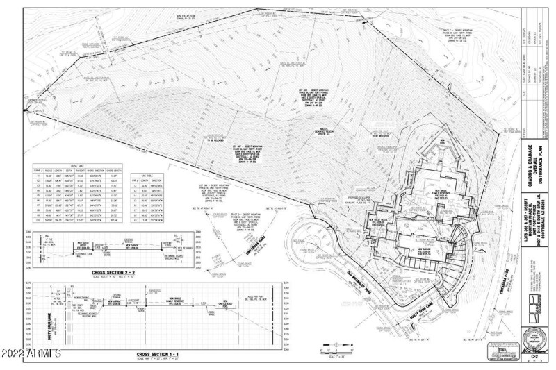 Site plan with lots and gate