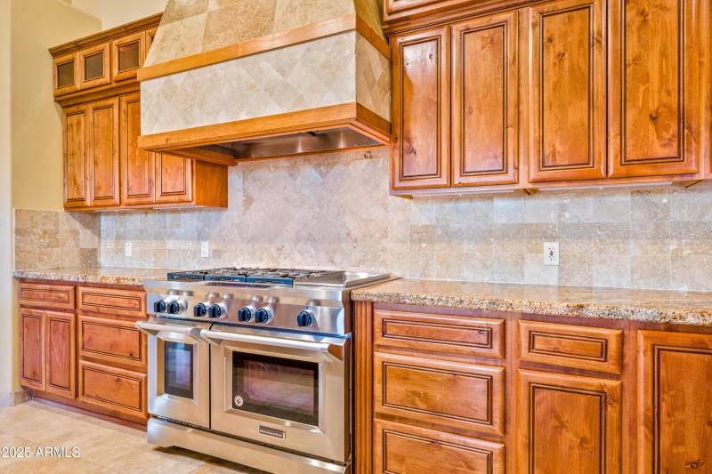 6 burner SS Kitchen Aid gas stove