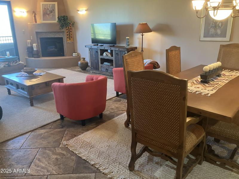 Dining to Living Area