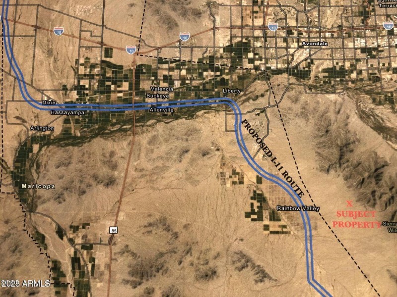 I-11 Proposed near acreage!