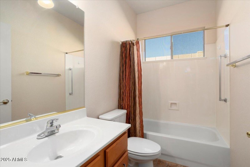 Guest Bath has Tub and Shower